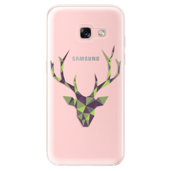 Odolné silikónové puzdro iSaprio - Deer Green - Samsung Galaxy A3 2017