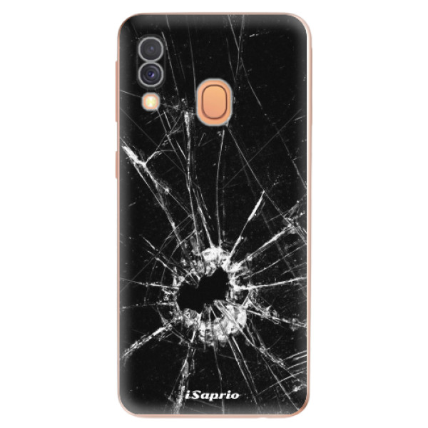 Odolné silikónové puzdro iSaprio - Broken Glass 10 - Samsung Galaxy A40