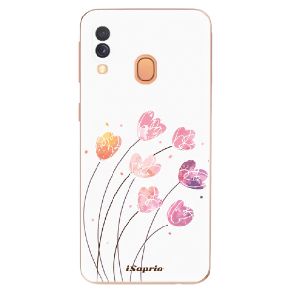 Odolné silikónové puzdro iSaprio - Flowers 14 - Samsung Galaxy A40