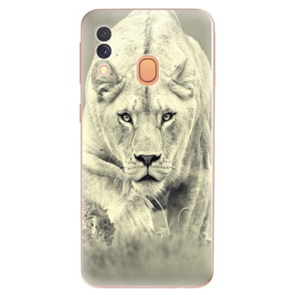 Odolné silikónové puzdro iSaprio - Lioness 01 - Samsung Galaxy A40