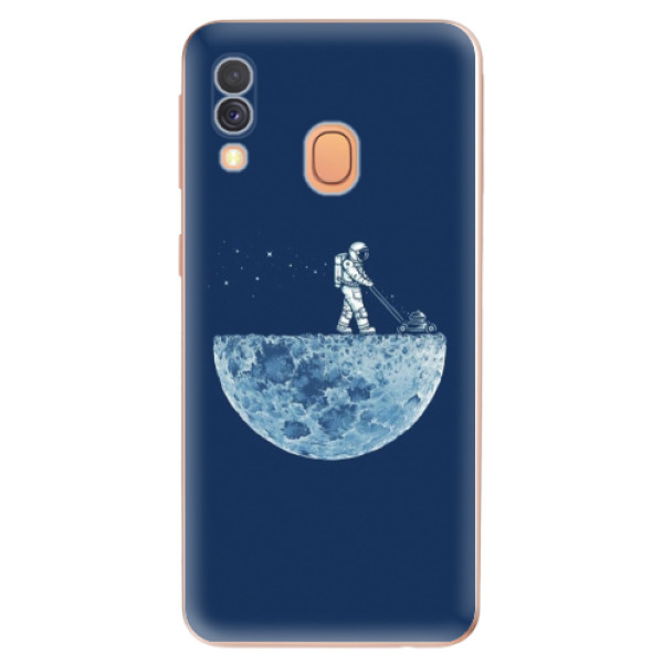 Odolné silikónové puzdro iSaprio - Moon 01 - Samsung Galaxy A40