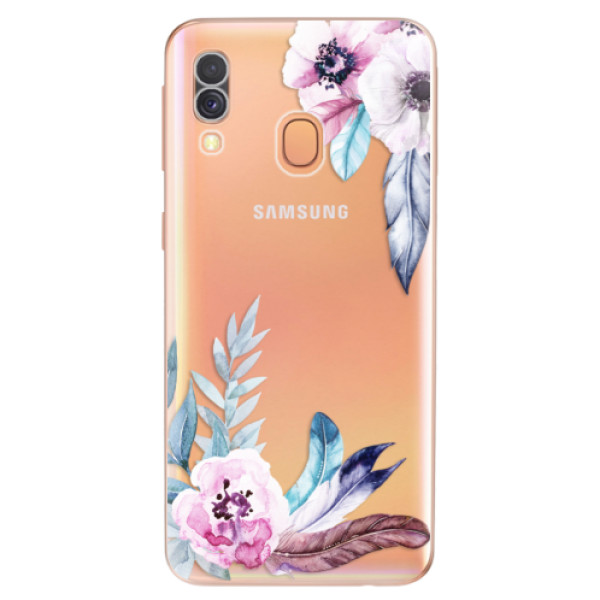Odolné silikónové puzdro iSaprio - Flower Pattern 04 - Samsung Galaxy A40