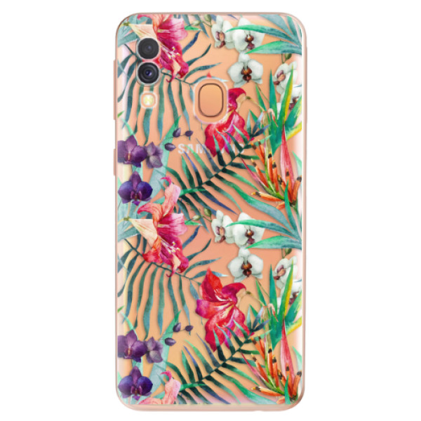 Odolné silikónové puzdro iSaprio - Flower Pattern 03 - Samsung Galaxy A40