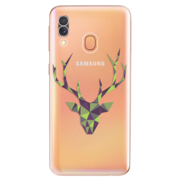 Odolné silikónové puzdro iSaprio - Deer Green - Samsung Galaxy A40