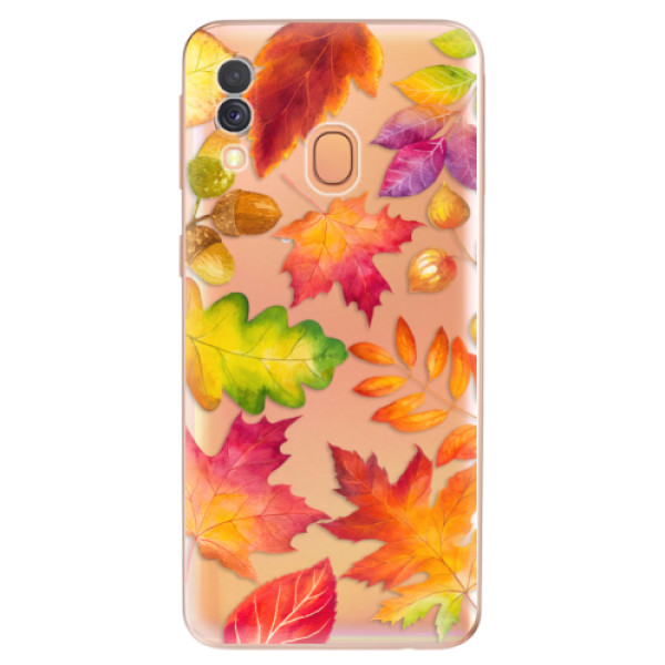 Odolné silikónové puzdro iSaprio - Autumn Leaves 01 - Samsung Galaxy A40