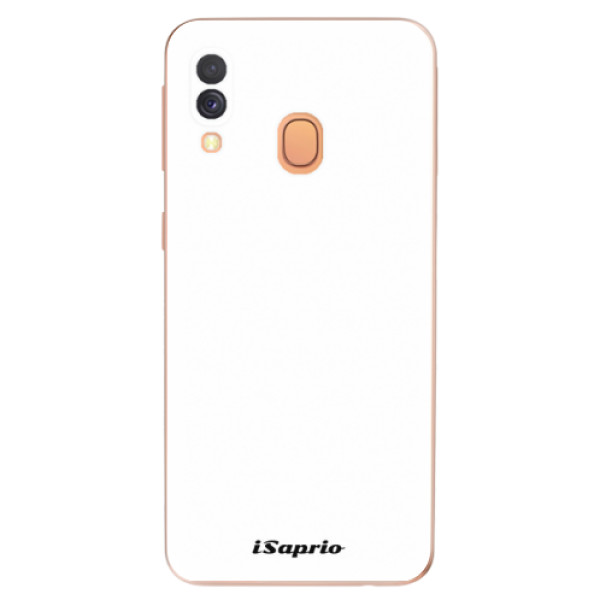 Odolné silikónové puzdro iSaprio - 4Pure - bílý - Samsung Galaxy A40