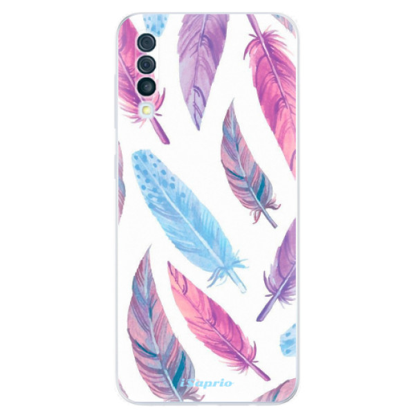Odolné silikónové puzdro iSaprio - Feather Pattern 10 - Samsung Galaxy A50