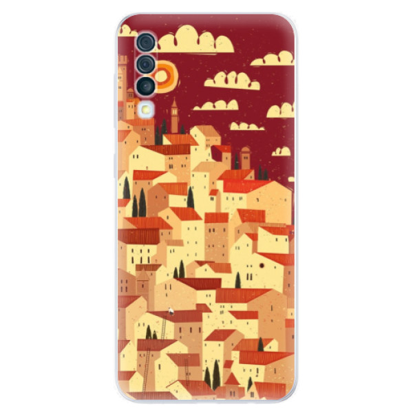 Odolné silikónové puzdro iSaprio - Mountain City - Samsung Galaxy A50