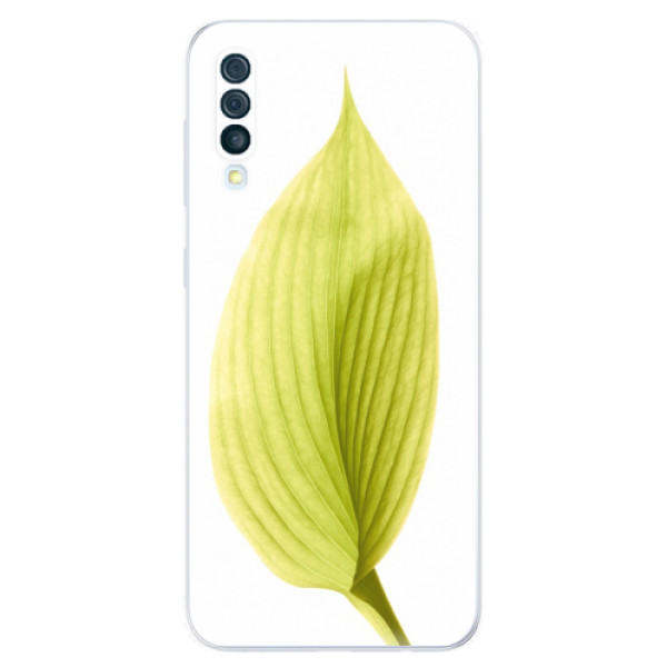 Odolné silikónové puzdro iSaprio - Green Leaf - Samsung Galaxy A50