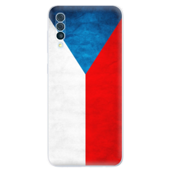 Odolné silikónové puzdro iSaprio - Czech Flag - Samsung Galaxy A50