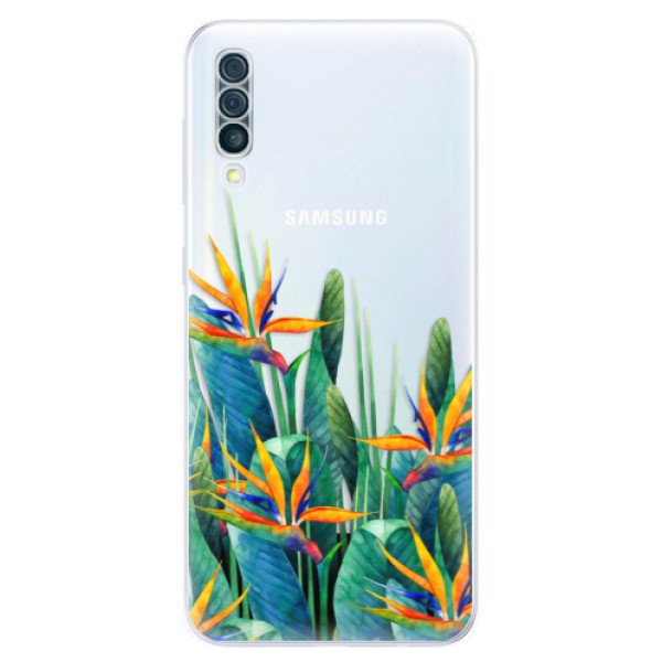 Odolné silikónové puzdro iSaprio - Exotic Flowers - Samsung Galaxy A50