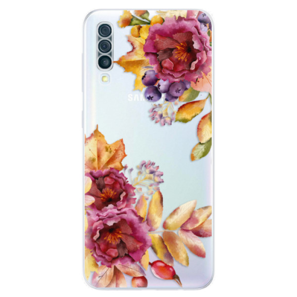 Odolné silikónové puzdro iSaprio - Fall Flowers - Samsung Galaxy A50