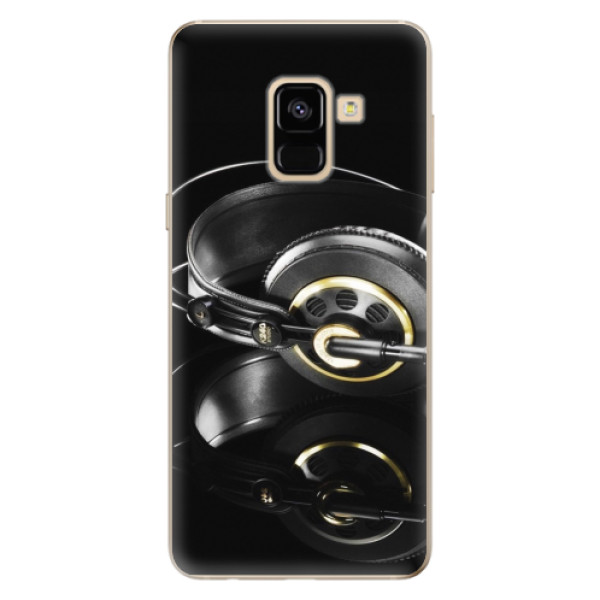 Odolné silikónové puzdro iSaprio - Headphones 02 - Samsung Galaxy A8 2018