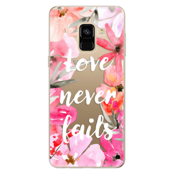 Odolné silikónové puzdro iSaprio - Love Never Fails - Samsung Galaxy A8 2018