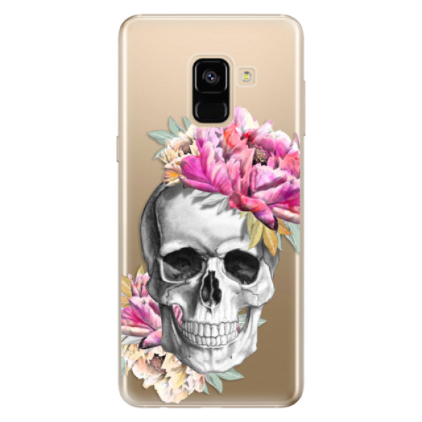 Odolné silikónové puzdro iSaprio - Pretty Skull - Samsung Galaxy A8 2018