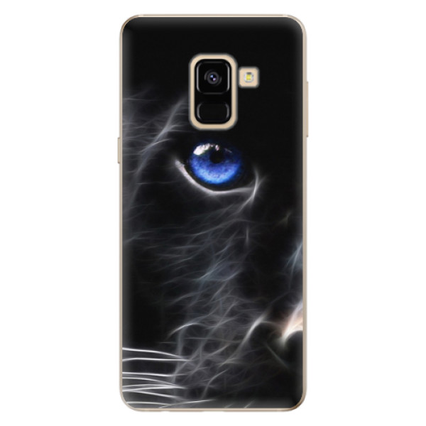 Odolné silikónové puzdro iSaprio - Black Puma - Samsung Galaxy A8 2018