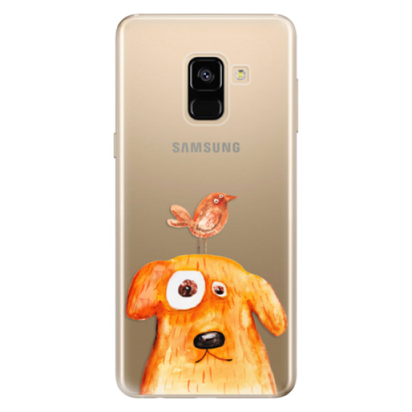 Odolné silikónové puzdro iSaprio - Dog And Bird - Samsung Galaxy A8 2018