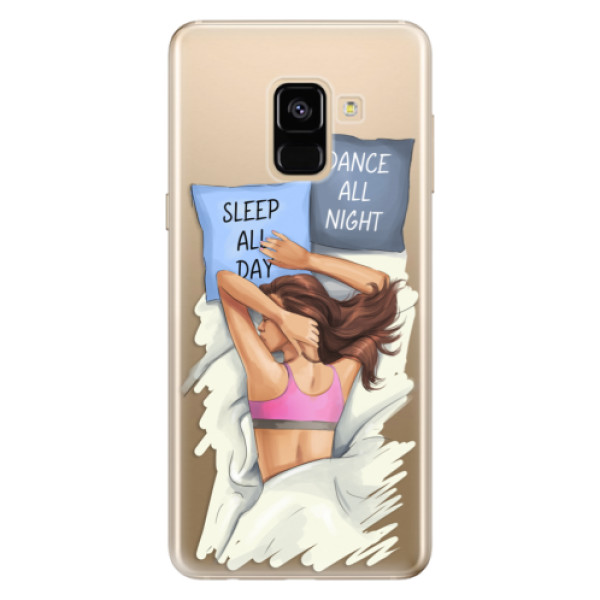 Odolné silikónové puzdro iSaprio - Dance and Sleep - Samsung Galaxy A8 2018