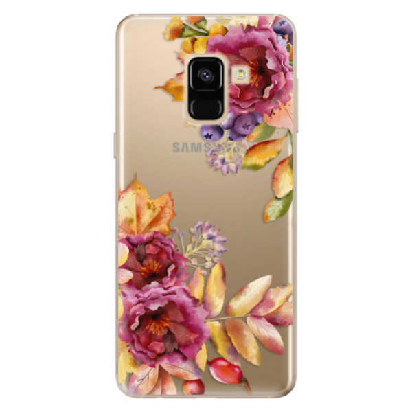 Odolné silikónové puzdro iSaprio - Fall Flowers - Samsung Galaxy A8 2018