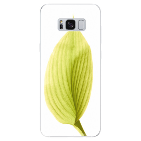 Odolné silikónové puzdro iSaprio - Green Leaf - Samsung Galaxy S8