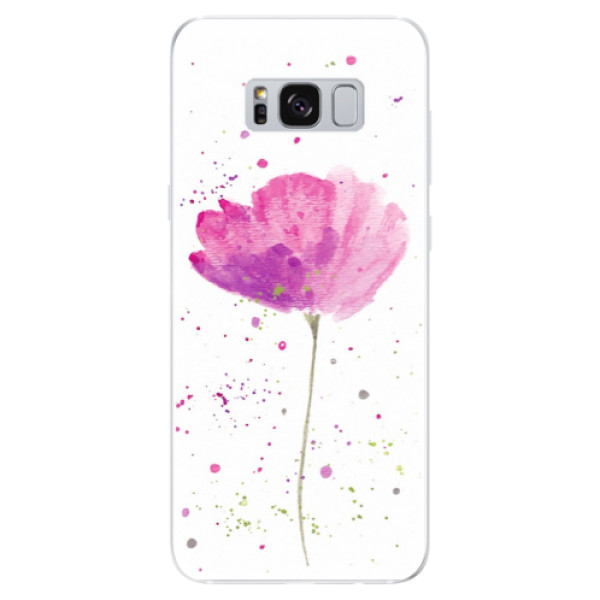 Odolné silikónové puzdro iSaprio - Poppies - Samsung Galaxy S8