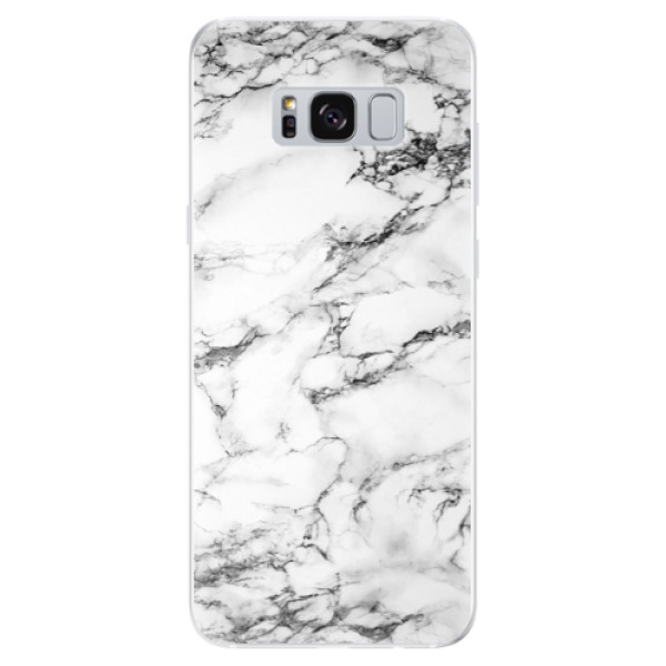 Odolné silikónové puzdro iSaprio - White Marble 01 - Samsung Galaxy S8