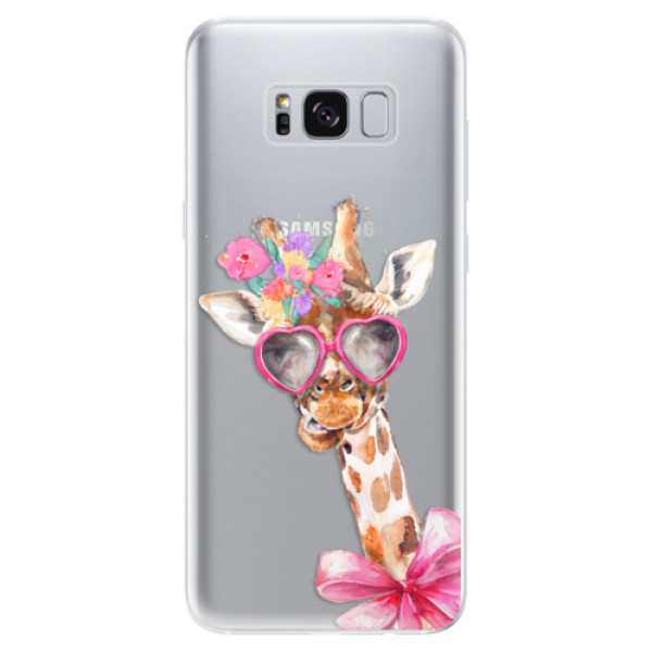 Odolné silikónové puzdro iSaprio - Lady Giraffe - Samsung Galaxy S8
