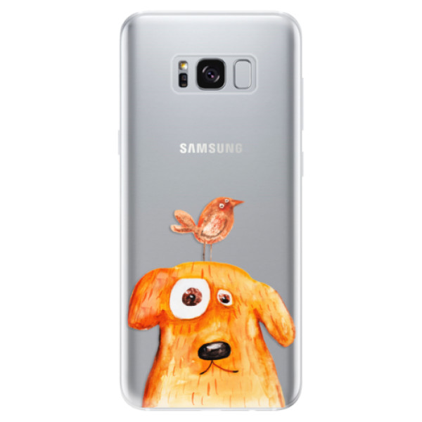 Odolné silikónové puzdro iSaprio - Dog And Bird - Samsung Galaxy S8