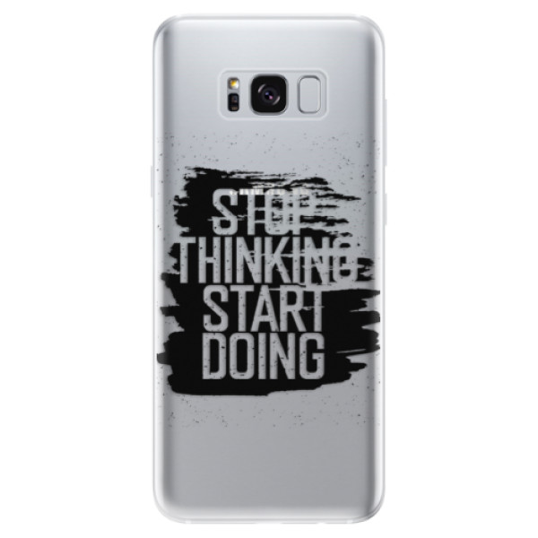Odolné silikónové puzdro iSaprio - Start Doing - black - Samsung Galaxy S8