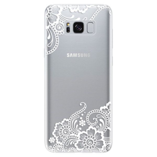 Odolné silikónové puzdro iSaprio - White Lace 02 - Samsung Galaxy S8