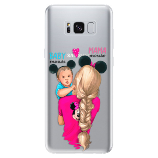 Odolné silikónové puzdro iSaprio - Mama Mouse Blonde and Boy - Samsung Galaxy S8