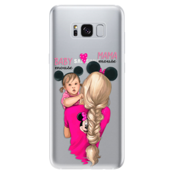 Odolné silikónové puzdro iSaprio - Mama Mouse Blond and Girl - Samsung Galaxy S8