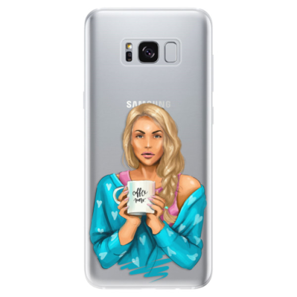 Odolné silikónové puzdro iSaprio - Coffe Now - Blond - Samsung Galaxy S8