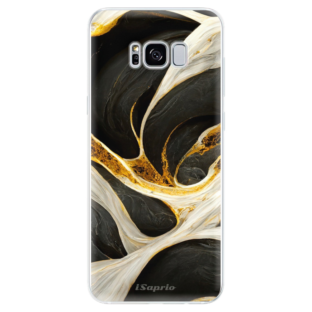 Odolné silikónové puzdro iSaprio - Black and Gold - Samsung Galaxy S8