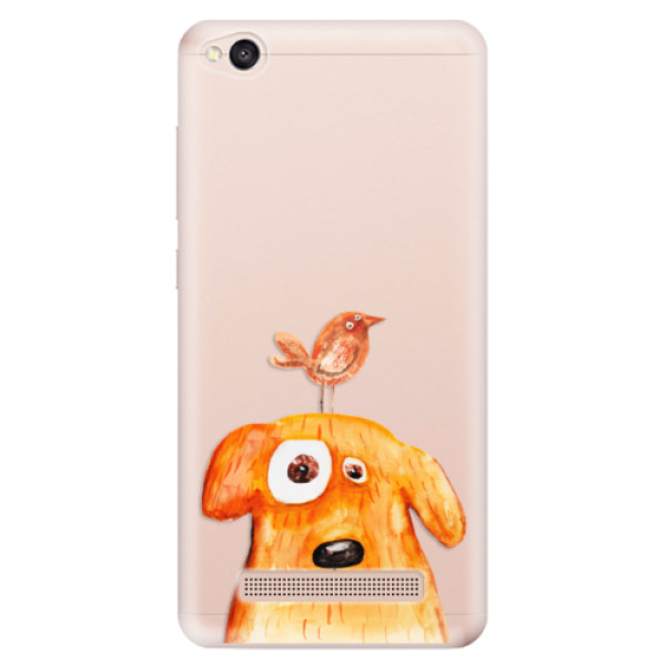 Odolné silikónové puzdro iSaprio - Dog And Bird - Xiaomi Redmi 4A