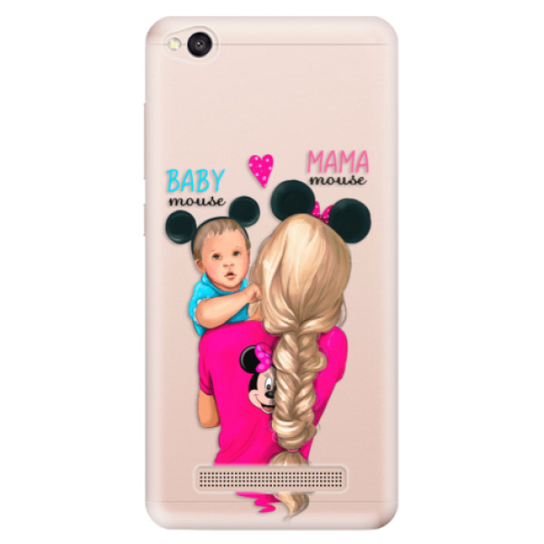 Odolné silikónové puzdro iSaprio - Mama Mouse Blonde and Boy - Xiaomi Redmi 4A