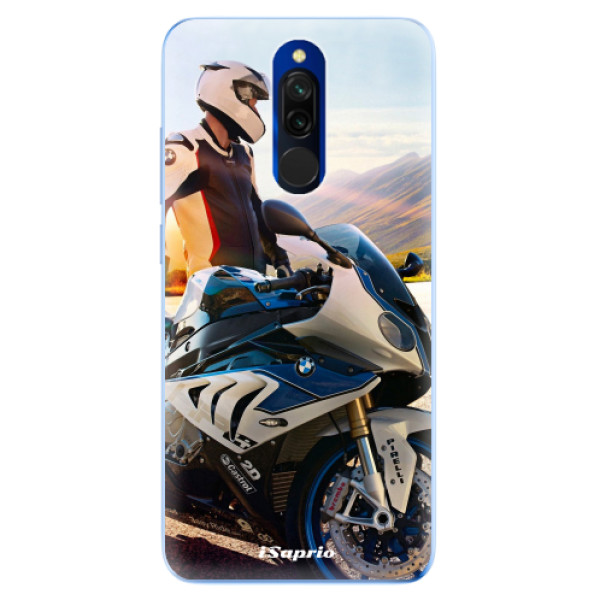 Odolné silikónové puzdro iSaprio - Motorcycle 10 - Xiaomi Redmi 8