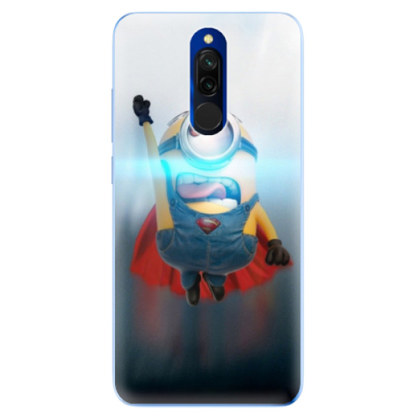 Odolné silikónové puzdro iSaprio - Mimons Superman 02 - Xiaomi Redmi 8
