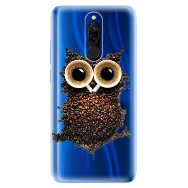 Odolné silikónové puzdro iSaprio - Owl And Coffee - Xiaomi Redmi 8