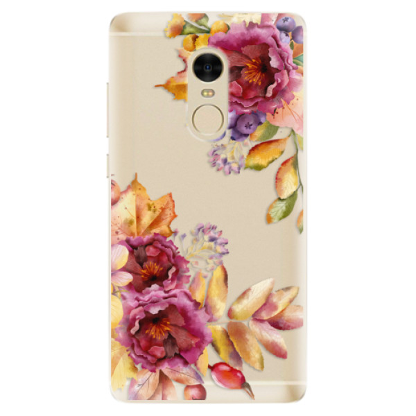 Odolné silikónové puzdro iSaprio - Fall Flowers - Xiaomi Redmi Note 4