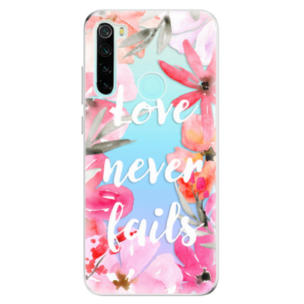 Odolné silikónové puzdro iSaprio - Love Never Fails - Xiaomi Redmi Note 8