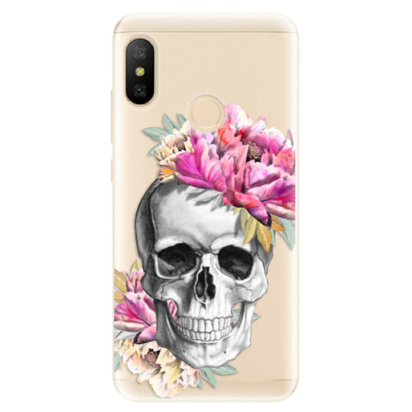 Odolné silikónové puzdro iSaprio - Pretty Skull - Xiaomi Mi A2 Lite