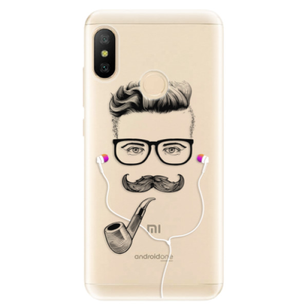 Odolné silikónové puzdro iSaprio - Man With Headphones 01 - Xiaomi Mi A2 Lite