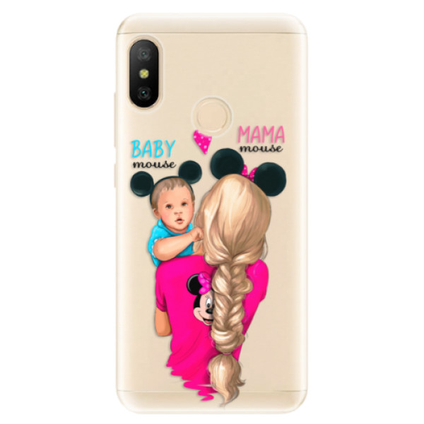 Odolné silikónové puzdro iSaprio - Mama Mouse Blonde and Boy - Xiaomi Mi A2 Lite