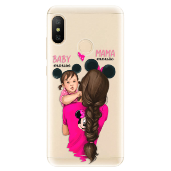 Odolné silikónové puzdro iSaprio - Mama Mouse Brunette and Girl - Xiaomi Mi A2 Lite