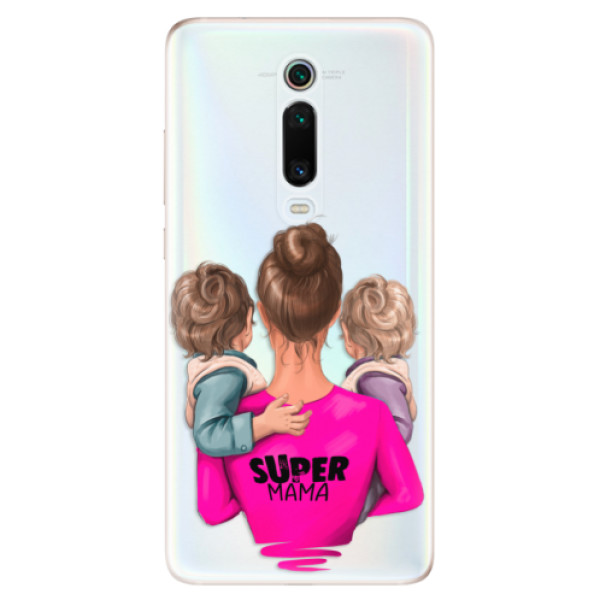 Odolné silikónové puzdro iSaprio - Super Mama - Two Boys - Xiaomi Mi 9T Pro