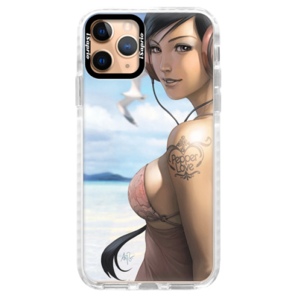 Silikónové puzdro Bumper iSaprio - Girl 02 - iPhone 11 Pro