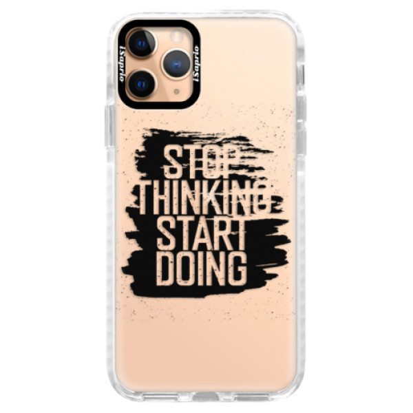 Silikónové puzdro Bumper iSaprio - Start Doing - black - iPhone 11 Pro