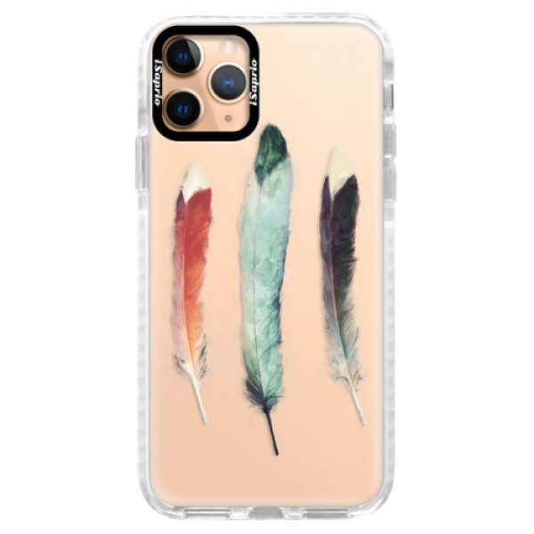 Silikónové puzdro Bumper iSaprio - Three Feathers - iPhone 11 Pro