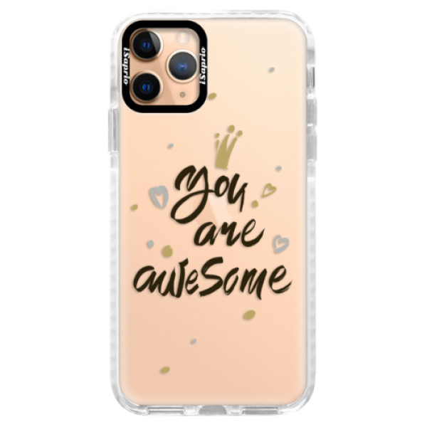 Silikónové puzdro Bumper iSaprio - You Are Awesome - black - iPhone 11 Pro